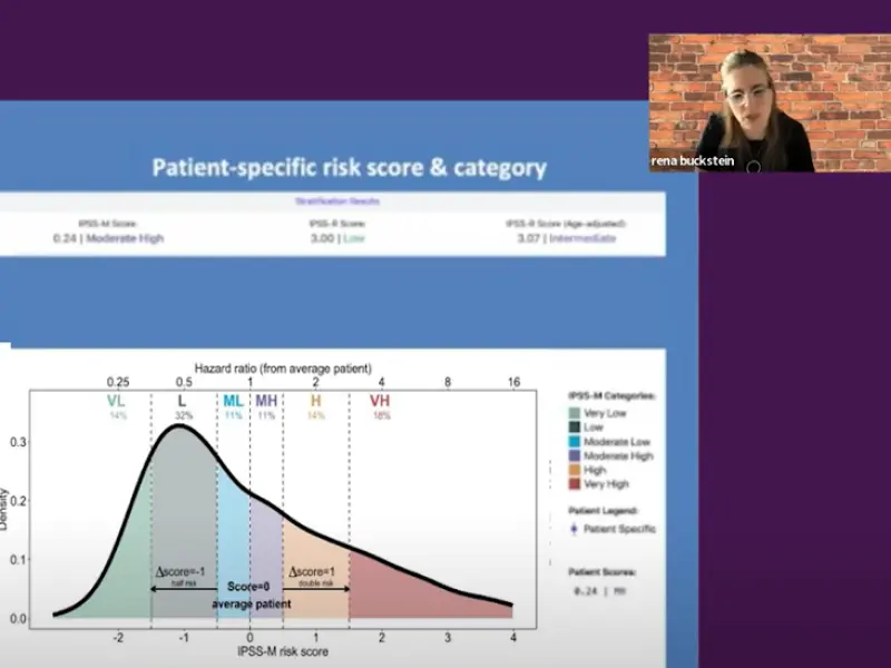 What patient factors should we consider for intermediate- and high-risk patients beyond the IPSS-R score?